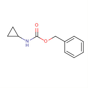 Structure of Carbamic acid, cyclopropyl-, phenylmethyl ester