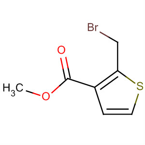 Structure of 3-Thiophenecarboxylic acid, 2-(bromomethyl)-, methyl ester