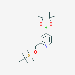 Structure of 2-((TERT-BUTYLDIMETHYLSILYLOXY)METHYL) PYRIDINE-4-BORONIC ACID PINACOL ESTER