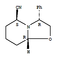 Structure of (-)-2-CYANO-6-PHENYLOXAZOLOPIPERIDINE