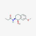 N-[(1S,2S)-1,2,3,4-TETRAHYDRO-1-HYDROXY-7-METHOXY-2-NAPHTHALENYL]PROPANAMIDE结构式