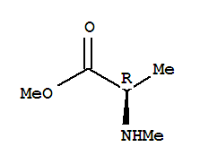Structure of D-Alanine, N-methyl-,methyl ester