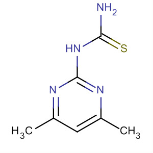 Structure of Thiourea, (4,6-dimethyl-2-pyrimidinyl)-