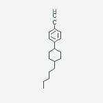 Structure of Benzene, 1-ethynyl-4-(4-pentylcyclohexyl)-, trans-