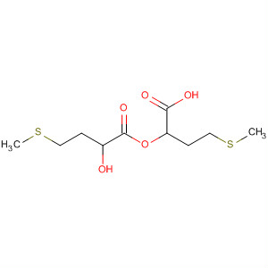 Structure of Butanoic acid, 2-hydroxy-4-(methylthio)-, 1-carboxy-3-(methylthio)propylester