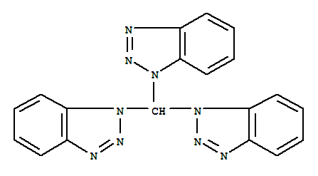 三-(1-苯并三唑基)甲烷结构式