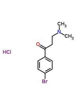 1-(4-bromophenyl)-3-(dimethylamino)propan-1-one hydrochloride (1:1)结构式