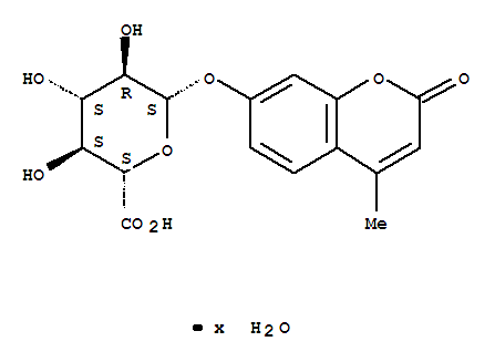 Structure of 4-Methylumbelliferyl-beta-D-glucuronid Hydrat 4-Methylumbelliferyl-beta-D-glucuronide Hydrate