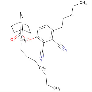 Bicyclo[2.2.2]octane-1-carboxylic acid, 4-octyl-,2,3-dicyano-4-pentylphenyl ester结构式