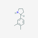 Structure of 2-(3,4-dimethylphenyl)pyrrolidine
