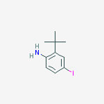 Structure of 2-tert-butyl-4-iodoaniline