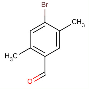 Structure of Benzaldehyde, 4-bromo-2,5-dimethyl-