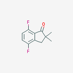 Structure of 4,7-DIFLUORO-2,3-DIHYDRO-2,2-DIMETHYL-1H-INDEN-1-ONE