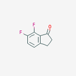 Structure of 6,7-difluoro-2,3-dihydro-1H-inden-1-one