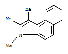 Structure of 1,2,3-trimethyl-3H-Benz[e]indole