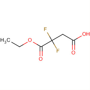 Structure of Butanedioic acid, 2,2-difluoro-, 1-ethyl ester