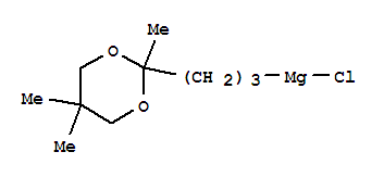 Structure of 3-(2,5,5-TRIMETHYL-1,3-DIOXAN-2-YL)PROPYLMAGNESIUM CHLORIDE