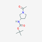 Structure of 1-Acetyl-3-(BOC-Amino)pyrrolidine