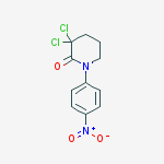 Structure of 2-Piperidinone, 3,3-dichloro-1-(4-nitrophenyl)-