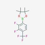 2,3-Difluoro-4-trifluoromethylphenylboronic acid, pinacol ester结构式