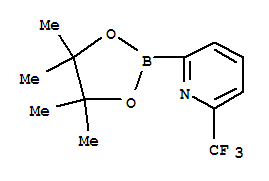 Structure of 6-(TRIFLUOROMETHYL)PYRIDINE-2-BORONIC ACID PINACOL ESTER