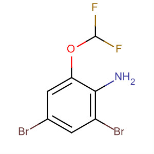 Benzenamine, 2,4-dibromo-6-(difluoromethoxy)-结构式