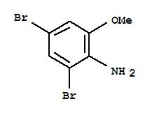 2,4-Dibromo-6-methoxyaniline结构式