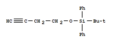 Structure of tert-Butyl(3-butynyloxy)diphenylsilane