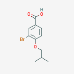 Structure of 3-BROMO-4-ISOBUTOXYBENZOIC ACID