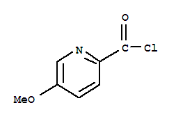 2-Pyridinecarbonylchloride, 5-methoxy-结构式
