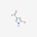 Structure of 1H-Pyrrole-3-carboxaldehyde, 5-broMo-