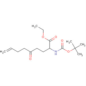 Structure of (2S)-2-[[(tert-Butoxy)carbonyl]amino]-5-oxo-8-nonenoic acid ethyl ester