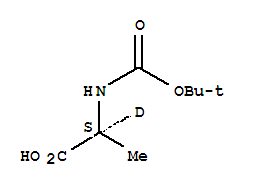 L-ALANINE-2-D1-N-T-BOC结构式