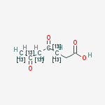 Structure of SUCCINYLACETONE-13C5