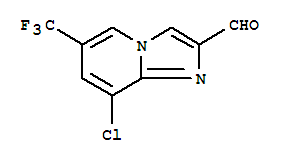 Structure of 8-CHLORO-6-(TRIFLUOROMETHYL)IMIDAZO[1,2-A]PYRIDINE-2-CARBALDEHYDE