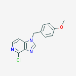 4-chloro-1-(4-methoxybenzyl)-1H-imidazo[4,5-c]pyridine结构式