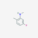 Structure of Benzenamine, 5-fluoro-N,2-dimethyl-