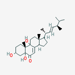 Structure of 3,5,9-Trihydroxyergosta-7,22-dien-6-one