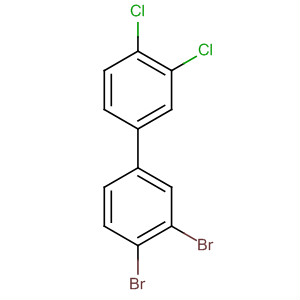 Structure of 1,1'-Biphenyl, 3,4-dibromo-3',4'-dichloro-