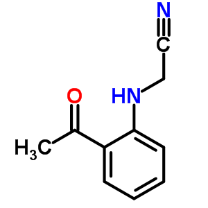 Structure of (2-Acetylanilino)acetonitrile