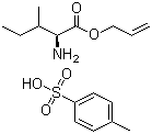 Structure of L-Isoleucine allyl ester p-toluenesulfonate salt