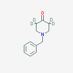 1-benzyl-3,3,5,5-tetradeuterio-piperidin-4-one结构式