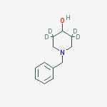 1-BENZYL-4-PIPERIDINOL-3,3,5,5-D4结构式