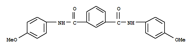 1,3-Benzenedicarboxamide,N1,N3-bis(4-methoxyphenyl)-结构式