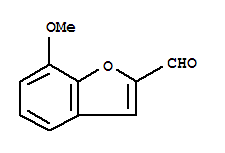 Structure of 2-Benzofurancarboxaldehyde,7-methoxy-