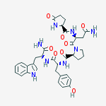 Structure of Glp-Asn-Pro-d-Tyr-d-Trp-NH2