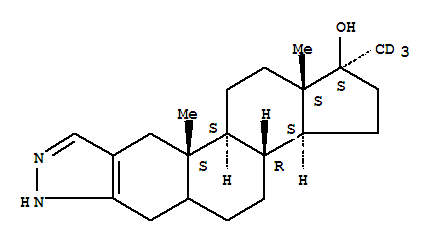 Structure of STANOZOLOL-D3