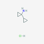 1,1-BI(CYCLOPROPYL)-1-AMINE结构式