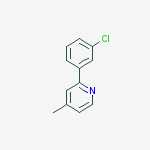Structure of 2-(3-Chlorophenyl)-4-methyl-pyridine