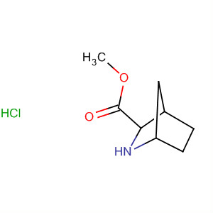2-Azabicyclo[2.2.1]heptane-3-carboxylic acid, methyl ester,hydrochloride结构式